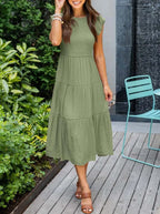 Sommerkjole med volanger | Elegant udseende