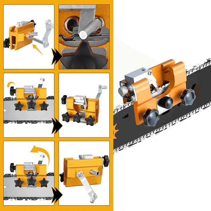 Professionelt kædesavssliber sæt - Kædesavssliber