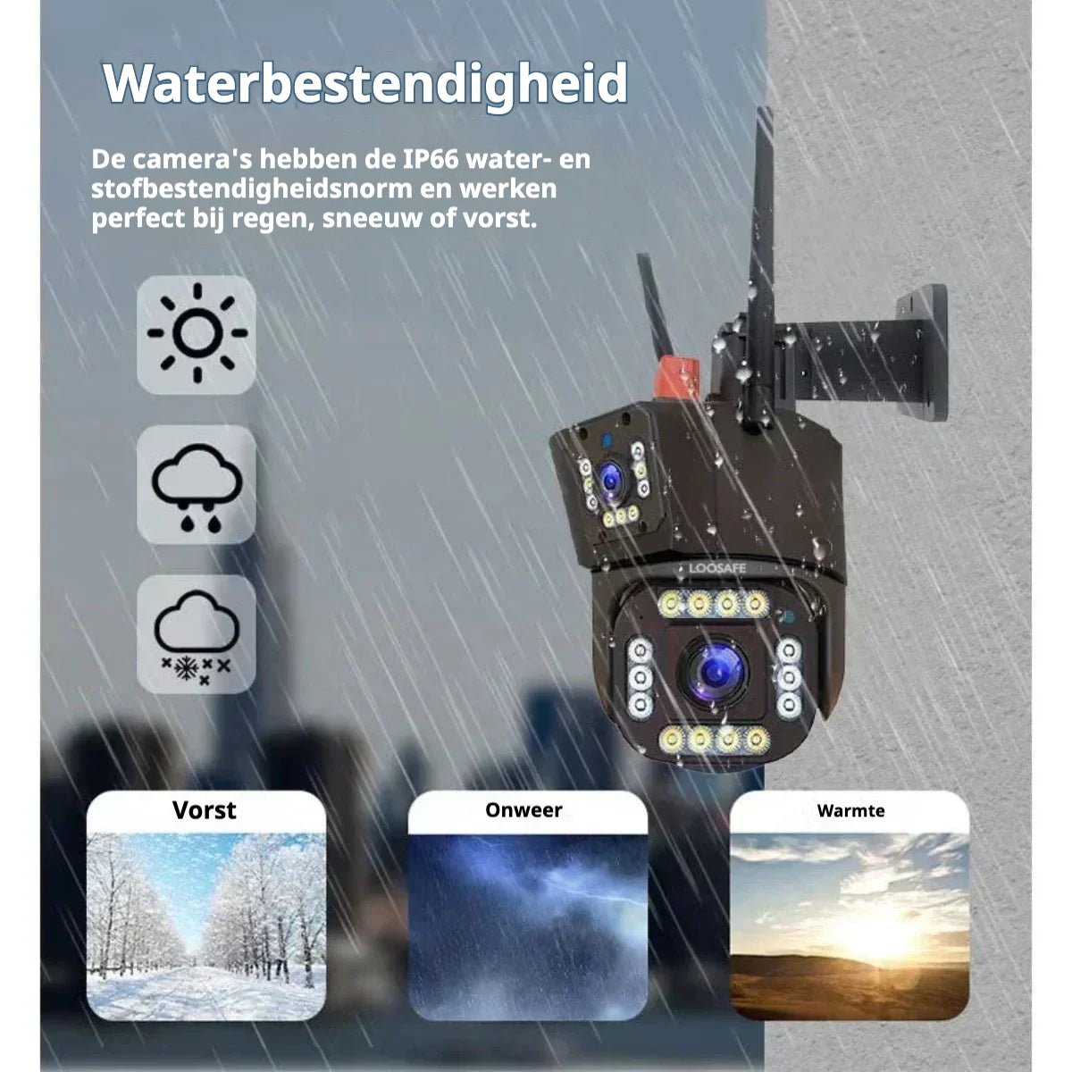 Solpanel - Trådløst Sikkerhedskamera