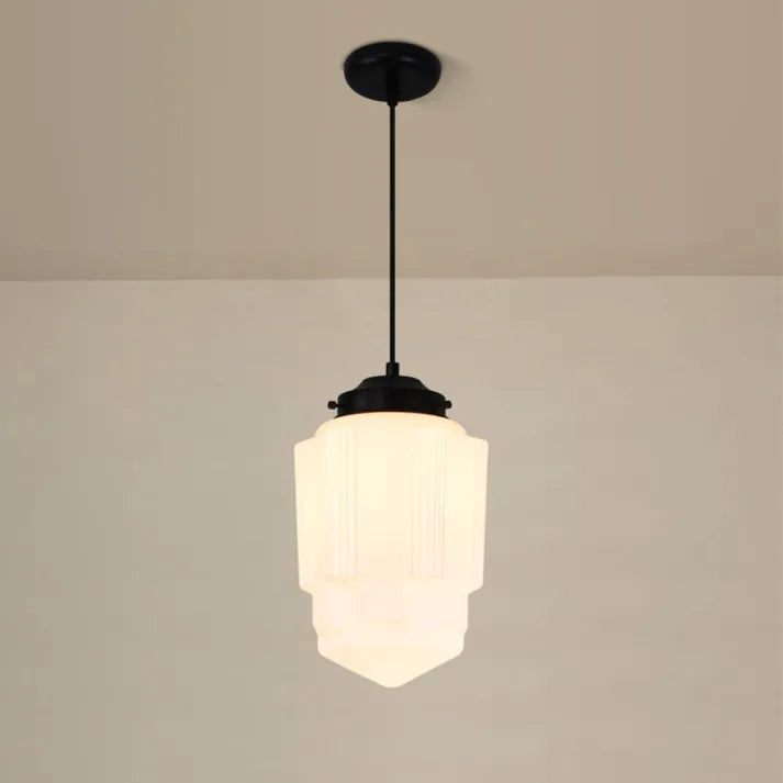 LYKKE - Lampe af mat glas