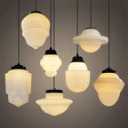 LYKKE - Lampe af mat glas
