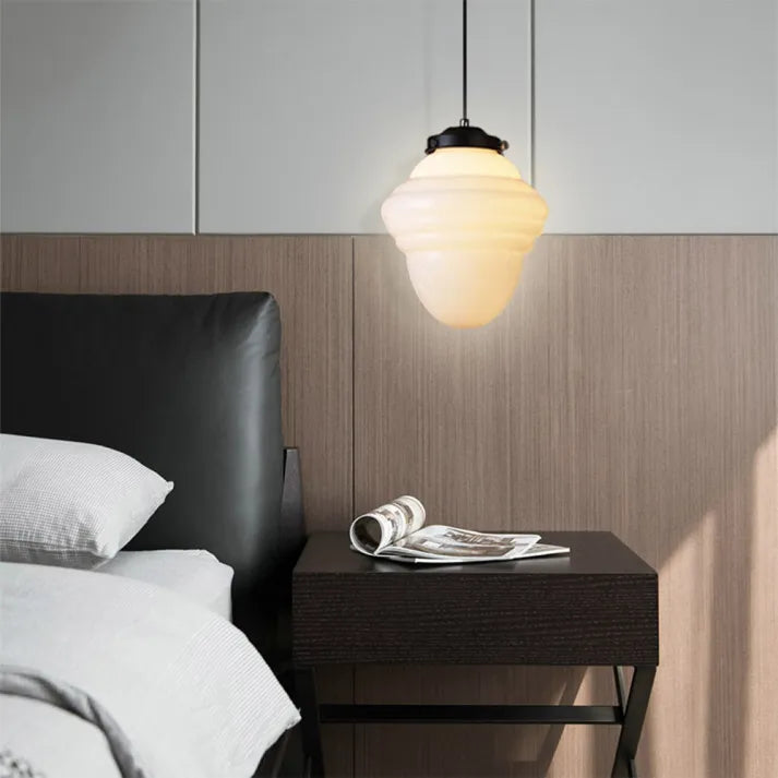 LYKKE - Lampe af mat glas