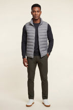 Stilfuld Høj Krave Polstret Vest - Slank Silhuet Design