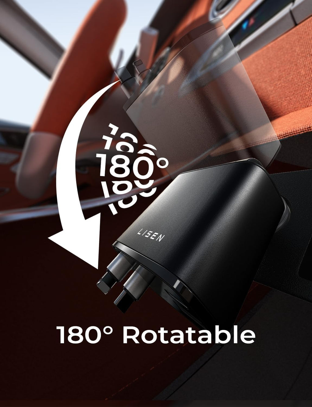 Compact 69W USB C Charger - Udtziehbar