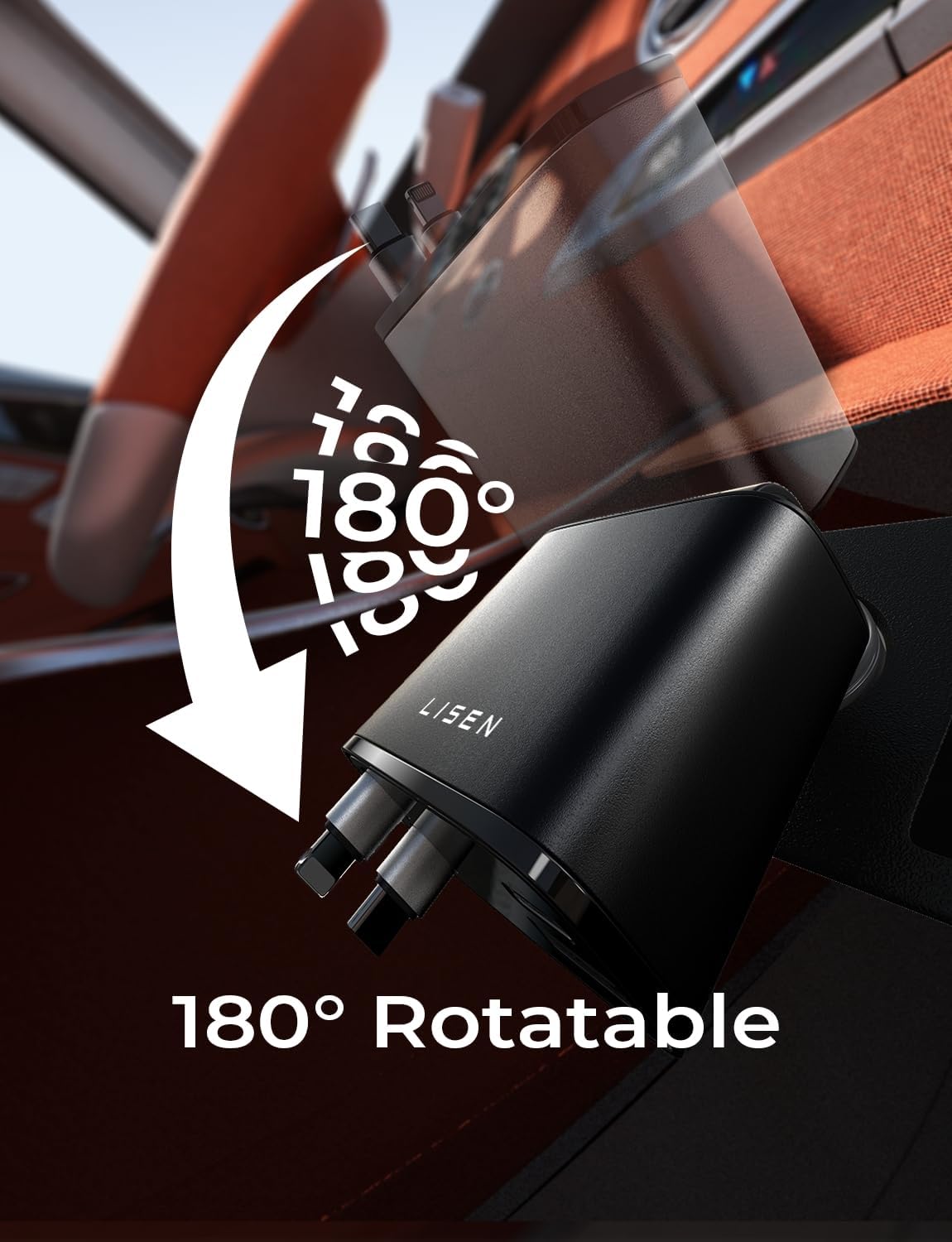 Compact 69W USB C Charger - Udtziehbar