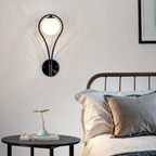 AGNETE -  Væglampe i norsk stil – G4 LED, jern + glas, op/ned