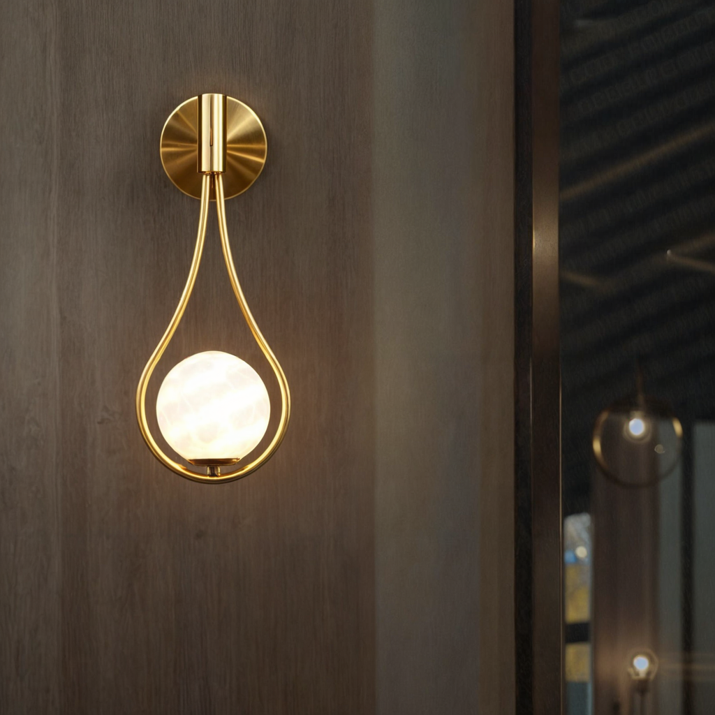 AGNETE -  Væglampe i norsk stil – G4 LED, jern + glas, op/ned