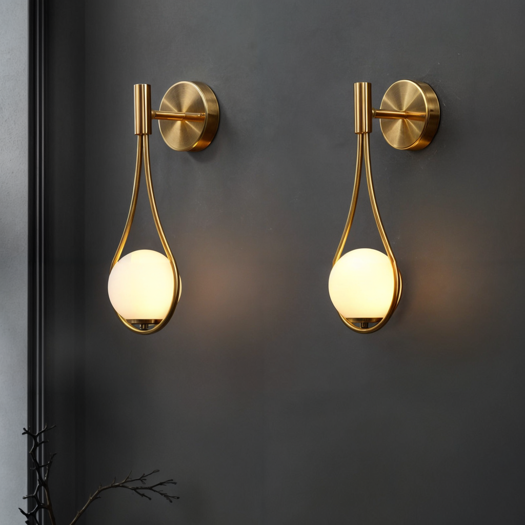 AGNETE -  Væglampe i norsk stil – G4 LED, jern + glas, op/ned