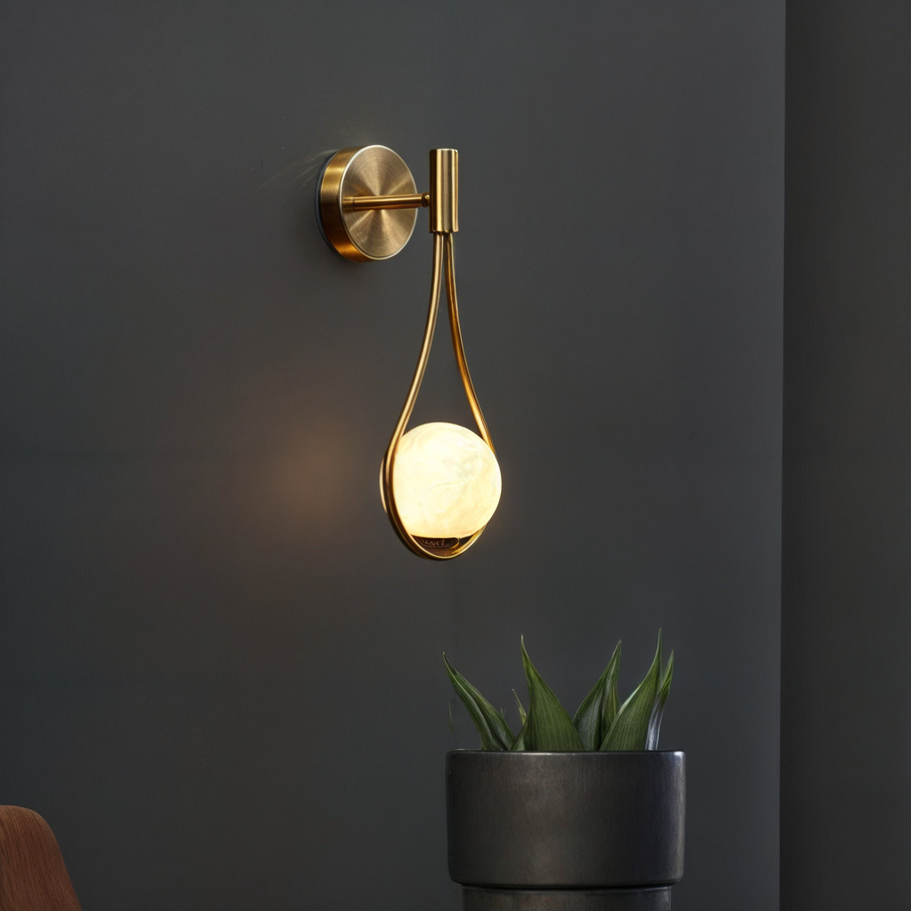 AGNETE -  Væglampe i norsk stil – G4 LED, jern + glas, op/ned