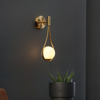 AGNETE -  Væglampe i norsk stil – G4 LED, jern + glas, op/ned