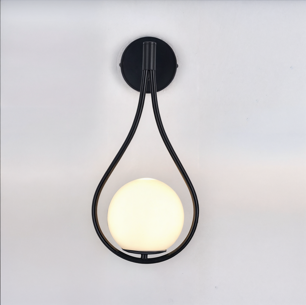 AGNETE -  Væglampe i norsk stil – G4 LED, jern + glas, op/ned