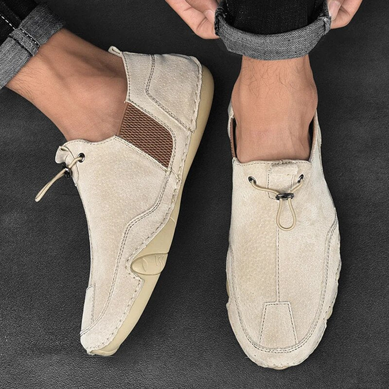 Elegant læder loafers til herrer