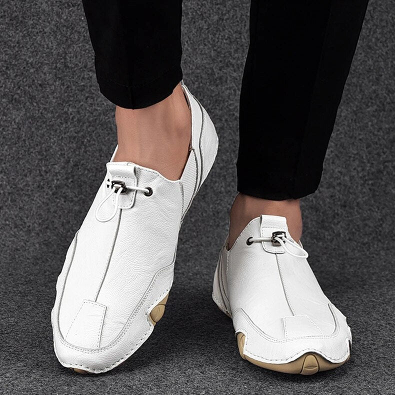 Elegant læder loafers til herrer
