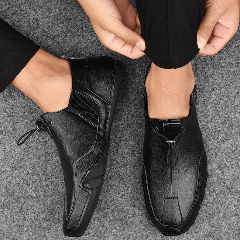 Elegant læder loafers til herrer