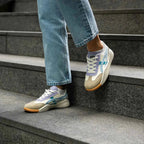 Lav-Top Slip-On Sneakers til Kvinder - Farveblok Paneler