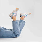 Lav-Top Slip-On Sneakers til Kvinder - Farveblok Paneler