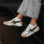 Lav-Top Slip-On Sneakers til Kvinder - Farveblok Paneler