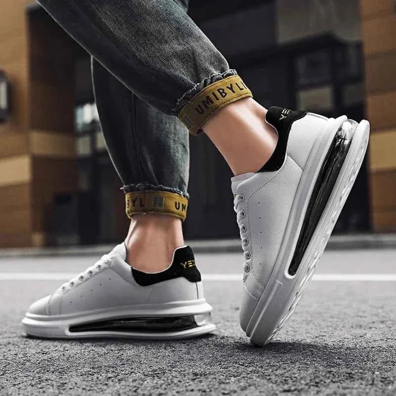 Stilfulde Low Top Platform Sneakers - Chunky Air-Cushion Design