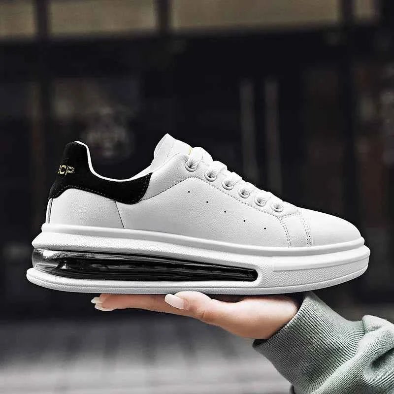 Stilfulde Low Top Platform Sneakers - Chunky Air-Cushion Design