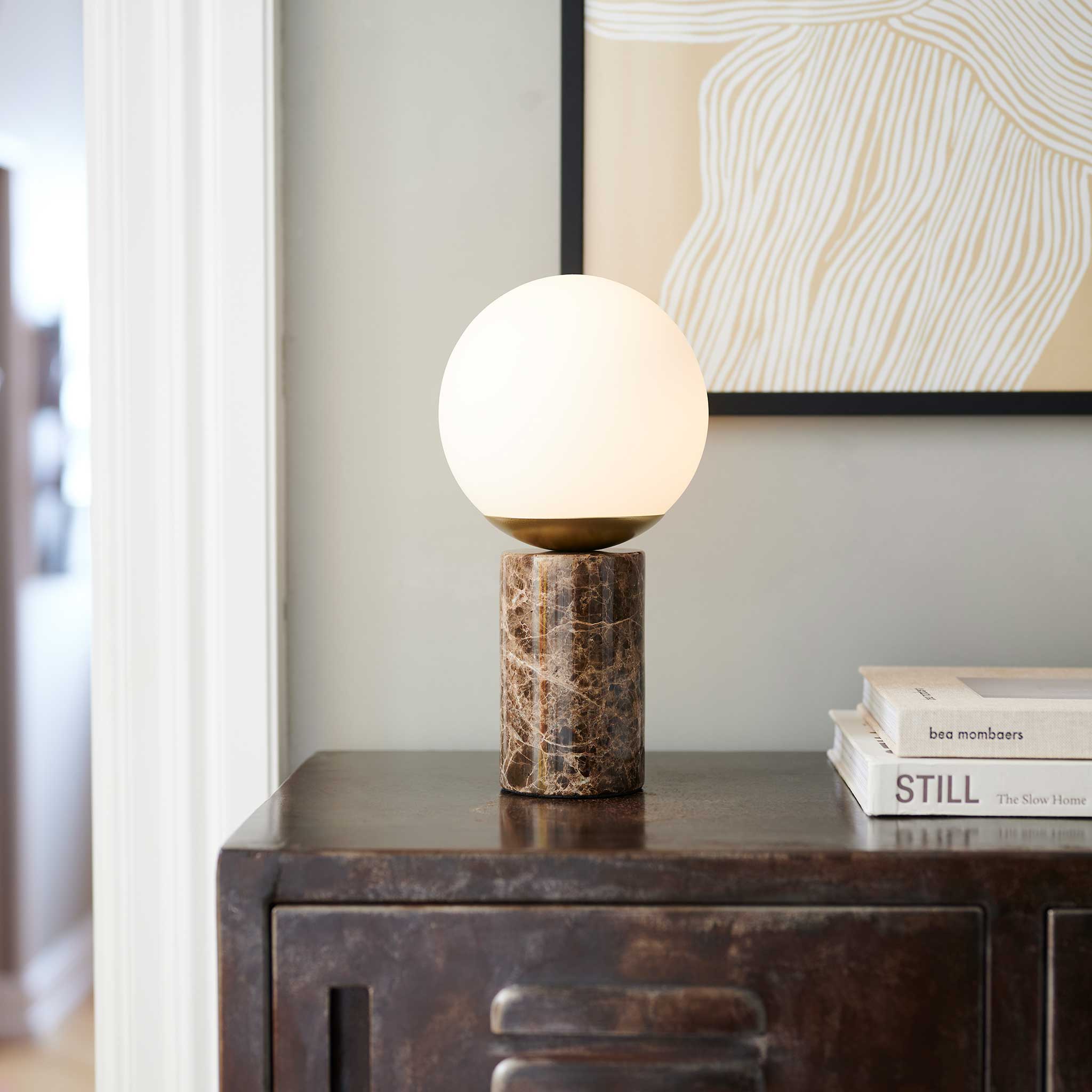 GUSTAAF - Marmor bordlampe
