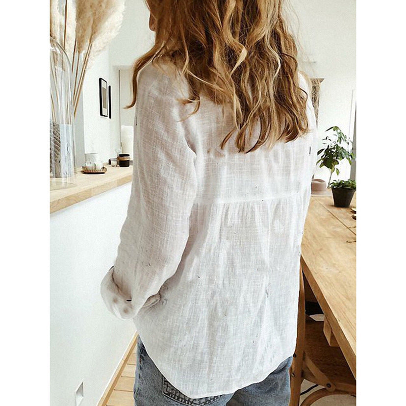 Trendy Casual Bluse - En Smart & Luftig Damebluse