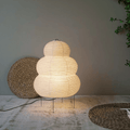 Kreativ Belysning - Kunstnerisk gulvlampe i rispapir Wabi Sabi med justerbart stativ