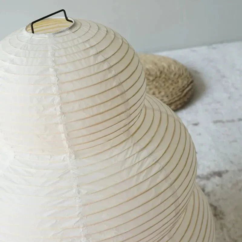 Kreativ Belysning - Kunstnerisk gulvlampe i rispapir Wabi Sabi med justerbart stativ