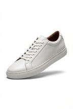 Casual Lav-top Hvide Sneakers med Tan For