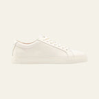 Casual Lav-top Hvide Sneakers med Tan For