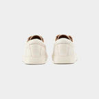 Casual Lav-top Hvide Sneakers med Tan For
